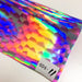 Iridescent Football Pattern Transparent Jelly Vinyl Fabric - 30*135CM