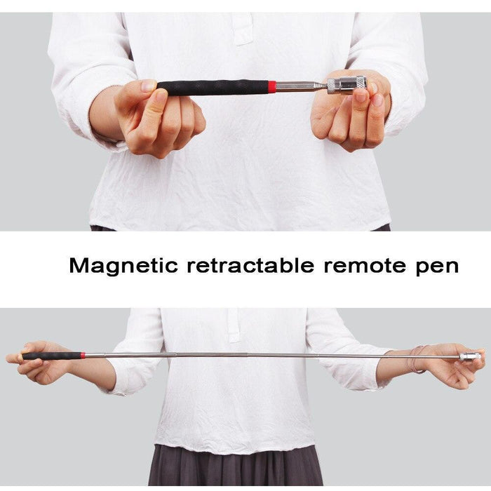 Telescopic Orange Red Magnetic Pickup Tool with Stainless Steel Antenna for Easy Iron Retrieval