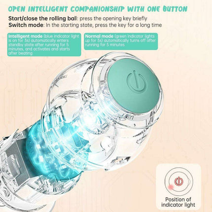 Automated Rolling Ball Cat Toy for Engaging Indoor Fun and Exercise