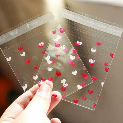 Cherry Blossom Treat Bags - Elegant Self-Adhesive Packaging for Handmade Confections