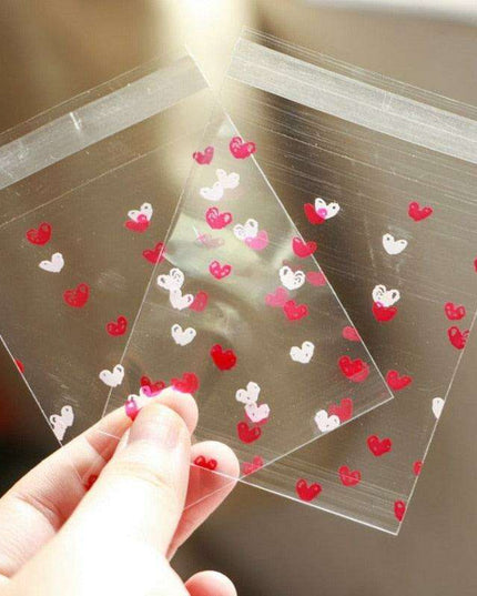 Cherry Blossom Treat Bags - Elegant Self-Adhesive Packaging for Handmade Confections