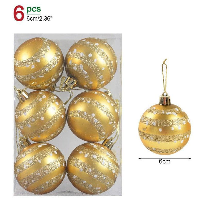 Festive Glittering Holiday Bauble Set