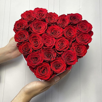 Eternal Romance Rose - Heart-Shaped Forever Floral Display