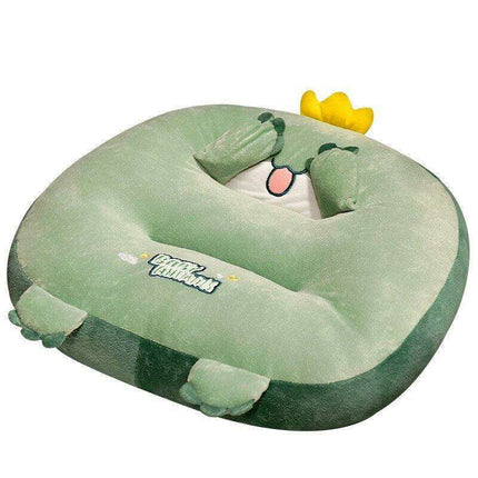 Kawaii Critter Plush Seating Cushion - Cozy Office Mat