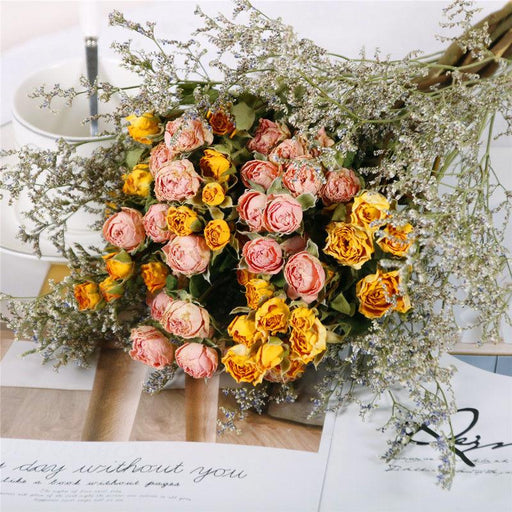 Exquisite Natural Dried Flowers Rose Bouquet