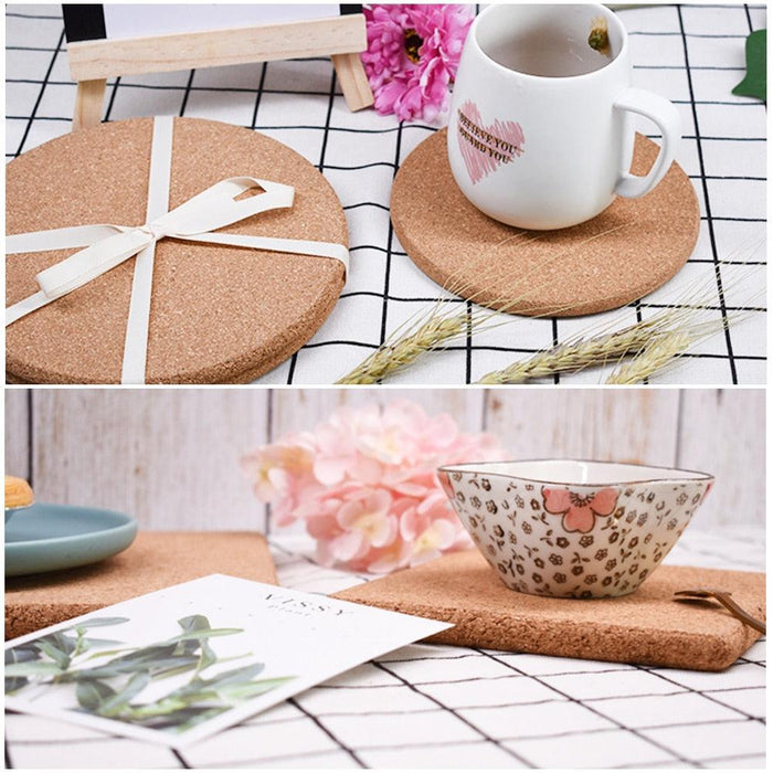 Eco-Friendly Cork Coasters: Versatile Surface Protection Option