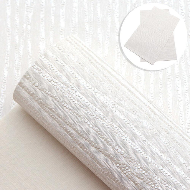 Opulent Pearl Striped Faux Leather for Luxurious DIY Creations