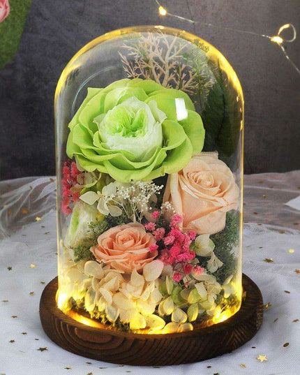 Timeless Blossom - Captivating Rose Preserved in Glass Dome