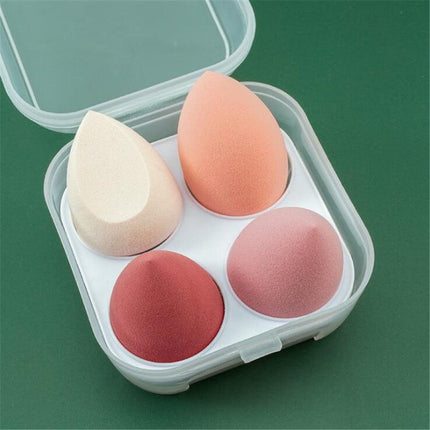 Flawless Finish Pro: 4-Piece Premium Makeup Sponge Set for Seamless Blending