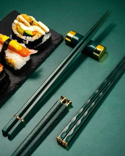 Sophisticated Non-Slip Japanese Chopsticks Set - 5 Elegant Pairs