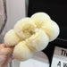 Elegant Plush Rabbit Hairball Shark Clip Claw - Stylish Hair Accessory