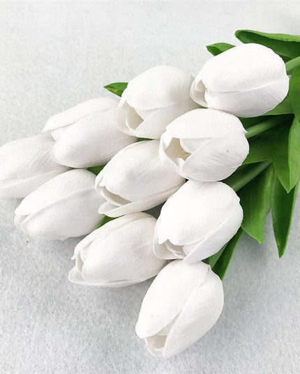 Elegant 10-Piece Faux Tulip Flower Set - Ideal for Weddings and Home Decor