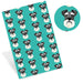 Vibrant Dog Pig Patterned Synthetic Leather Sheets for Creative Crafting