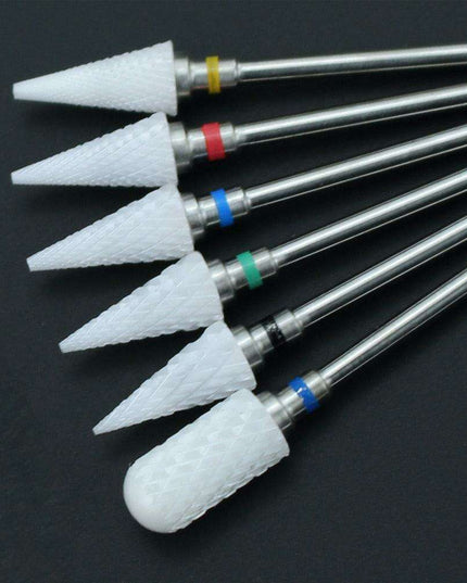Ultimate Precision Ceramic Nail Drill Bit Set - Essential Tools for Professional Nail Art