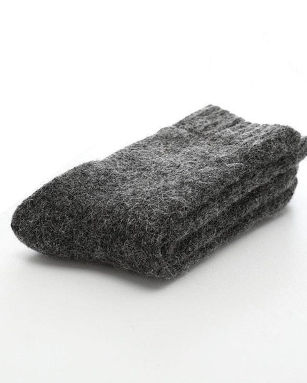 Elegant Men's Winter Wool-Rabbit Socks - Cozy Warmth and Style