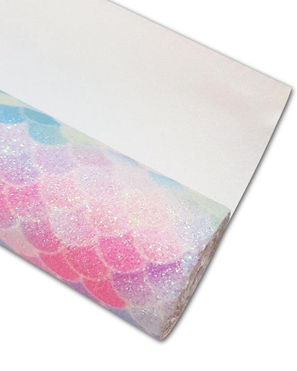 Sparkling Mermaid Glitter Fabric for Enchanting DIY Creations!