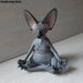 Buddha Cat Zen Figurine: Tranquil Handmade Sculpture for Serenity