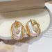 Opulent 18K Gold-Plated Baroque Pearl Jewelry Set with Natural Freshwater Pearls