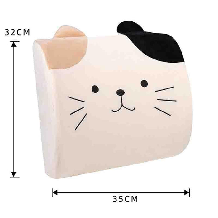 Cartoon Cat Memory Foam Office Cushion for Ultimate Comfort and Cuteness