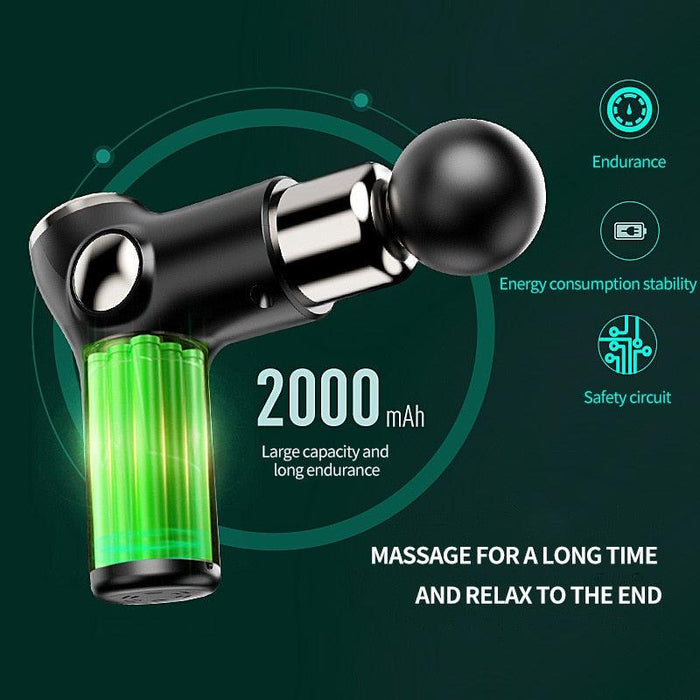 Portable Mini Vibration Massage Gun for Muscle Relaxation and Fitness
