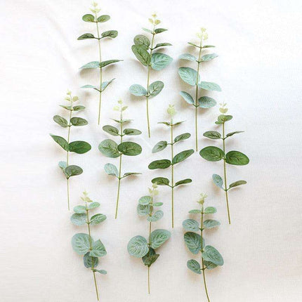 Chic Faux Eucalyptus Leaf Arrangement - Set of 10 for Stylish Home Accents