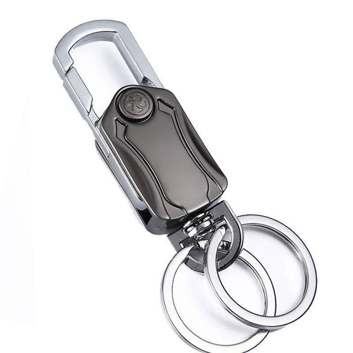 Adventure-Ready 360-Degree Rotating Keychain Tool with Versatile Features