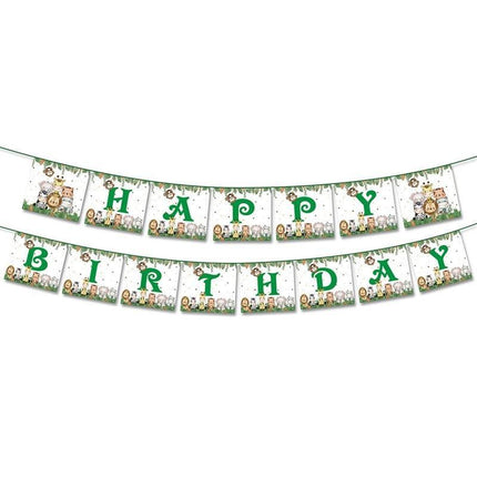 Jungle Safari Adventure Birthday Party Decor Kit - Complete Supplies for Kids’ Wild Celebration