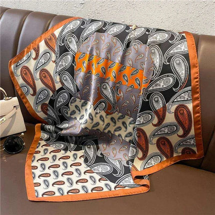 Elegant 70x70CM Printed Polyester Scarf for Timeless Style