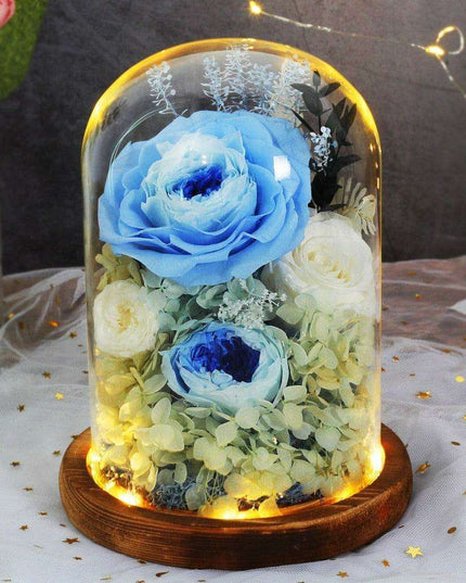 Timeless Blossom - Captivating Rose Preserved in Glass Dome