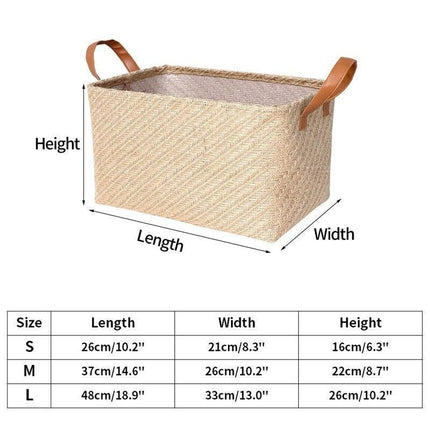 Chic Handmade Jute Organizer Basket - Essential Storage Solution