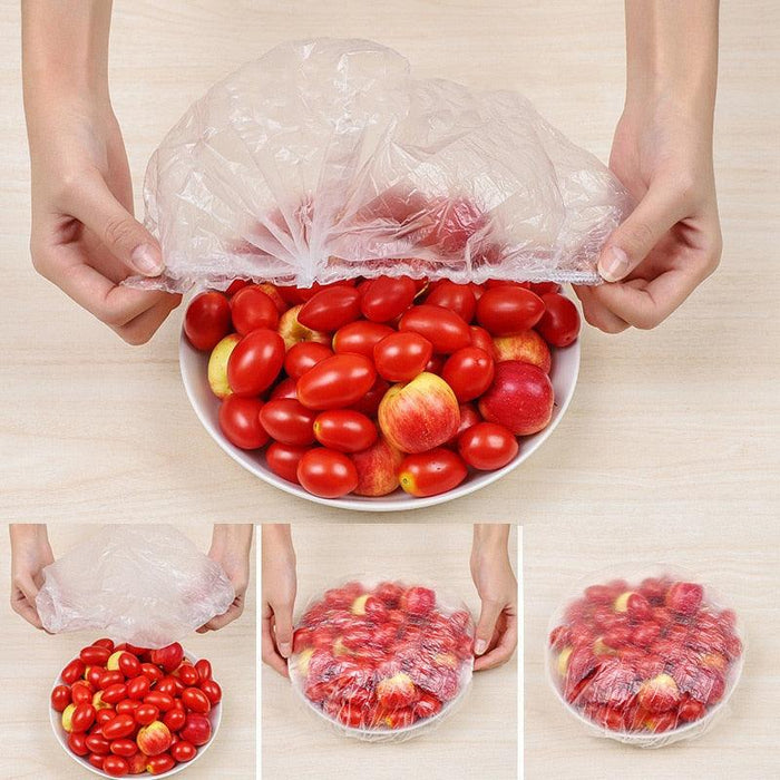 Fresh Food Storage Solutions - 100 Pack of Elastic Bowl Covers for Secure Preservation