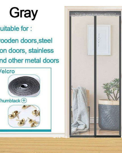Reinforced Magnetic Bug Screen Door with Auto-Close for Extra-Wide Openings