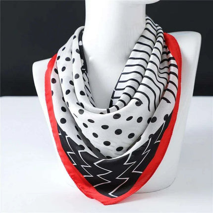 Elegant 70x70CM Printed Polyester Scarf for Timeless Style