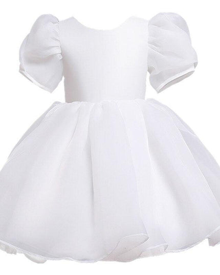 Charming Floral Bow-Back Dress for Young Royalty