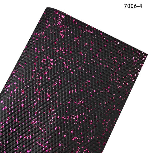 Luxurious Glittery Diamond Grain PU Leatherette Crafting Material - 30*135CM, 0.8MM Thickness