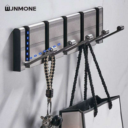 Stylish Grey Aluminum Wall Hooks for Modern Home Organization