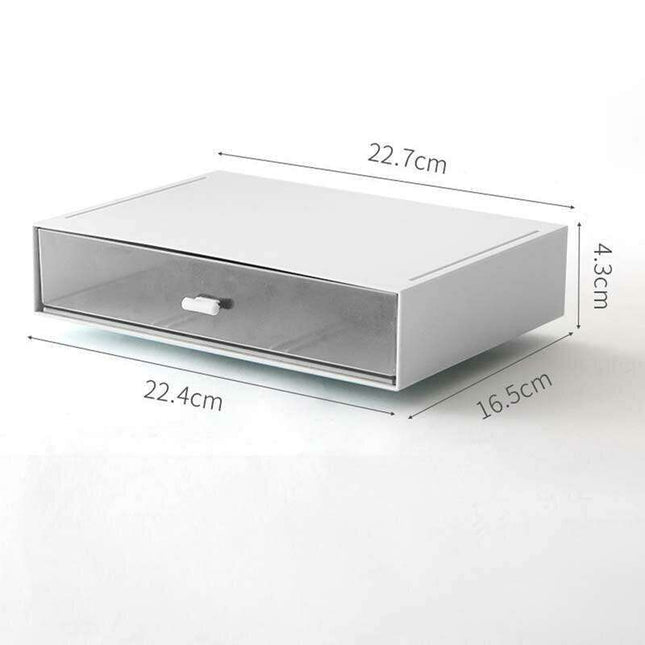 Sleek Stackable White Plastic Desk Organizer for Ultimate Workspace Efficiency