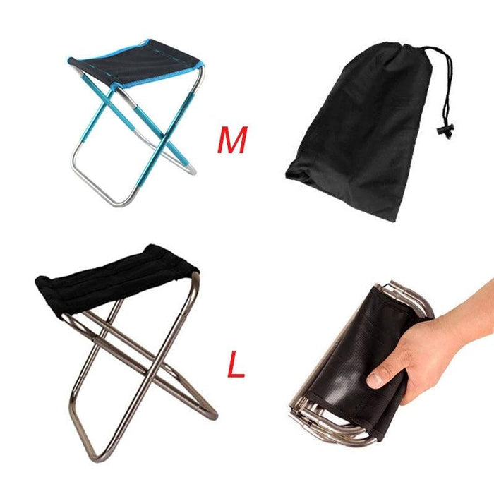Portable Folding Chair Set with Convenient Storage Pouch for Outdoor Adventures