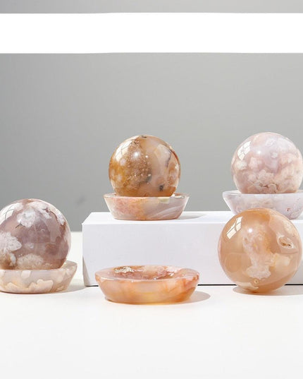 Sakura Quartz Energy Healing Wand Set for Spiritual Balance and Harmony