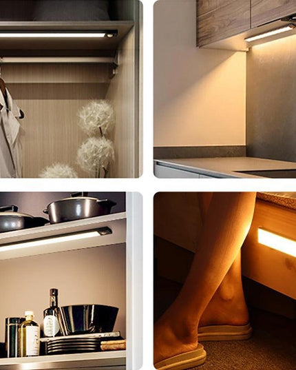 Smart Motion Sensor LED Under Cabinet Light with Customizable Color Settings