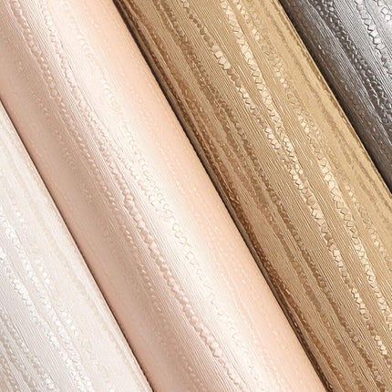 Opulent Pearl Striped Faux Leather for Luxurious DIY Creations
