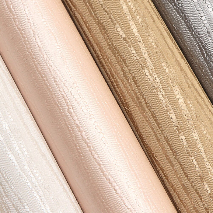 Luxurious Pearl Stripe Faux Leather Sheet for Elegant DIY Projects