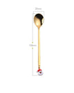 gold santa spoon