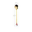 gold santa spoon