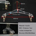 Stylish Acrylic Hanger Set with Attached Hanging Bar for Closet Organization