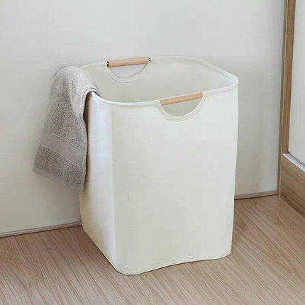 Stylish Waterproof Laundry Hamper with Durable Handles and Generous Capacity