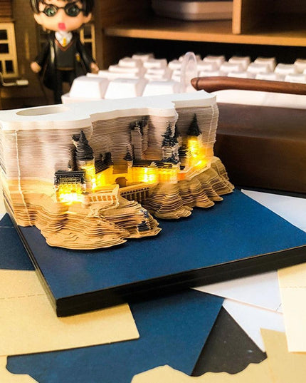 Illuminated Fantasy Castle 3D Memo Pad - Unlock Your Imagination