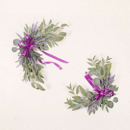 Charming Wedding Welcome Sign and Floral Garland Decor Set