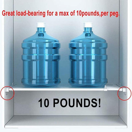 Effortless Shelf Organization Pegs for a Tidy Home