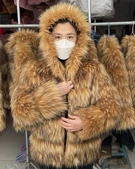 Luxe Faux Fur Winter Coat | Chic Women's Outerwear